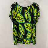 JOSEPH RIBKOFF WOMEN'S PLUS TOP lime black green 20