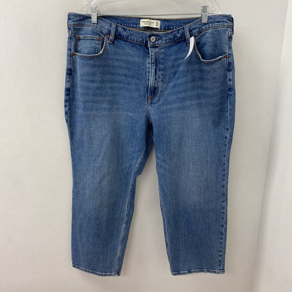 ABERCROMBIE & FITCH WOMEN'S PLUS BOTTOM blue 18S