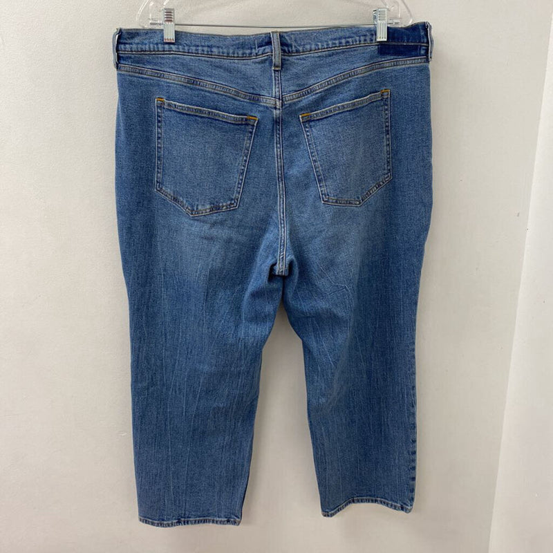 ABERCROMBIE & FITCH WOMEN'S PLUS BOTTOM blue 18S