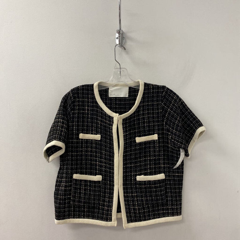 OAK + FORT WOMEN'S TOP black cream L