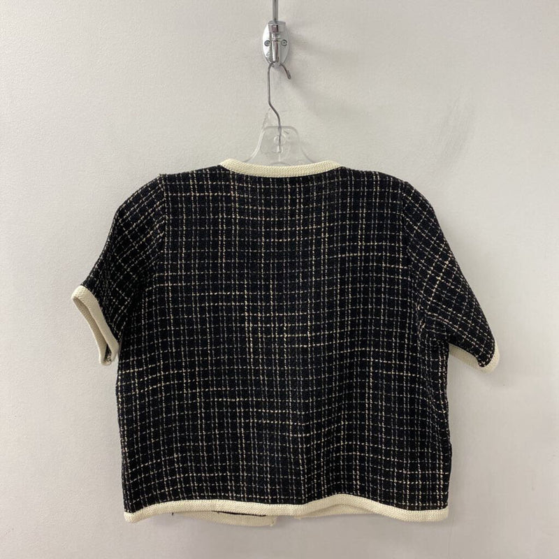 OAK + FORT WOMEN'S TOP black cream L