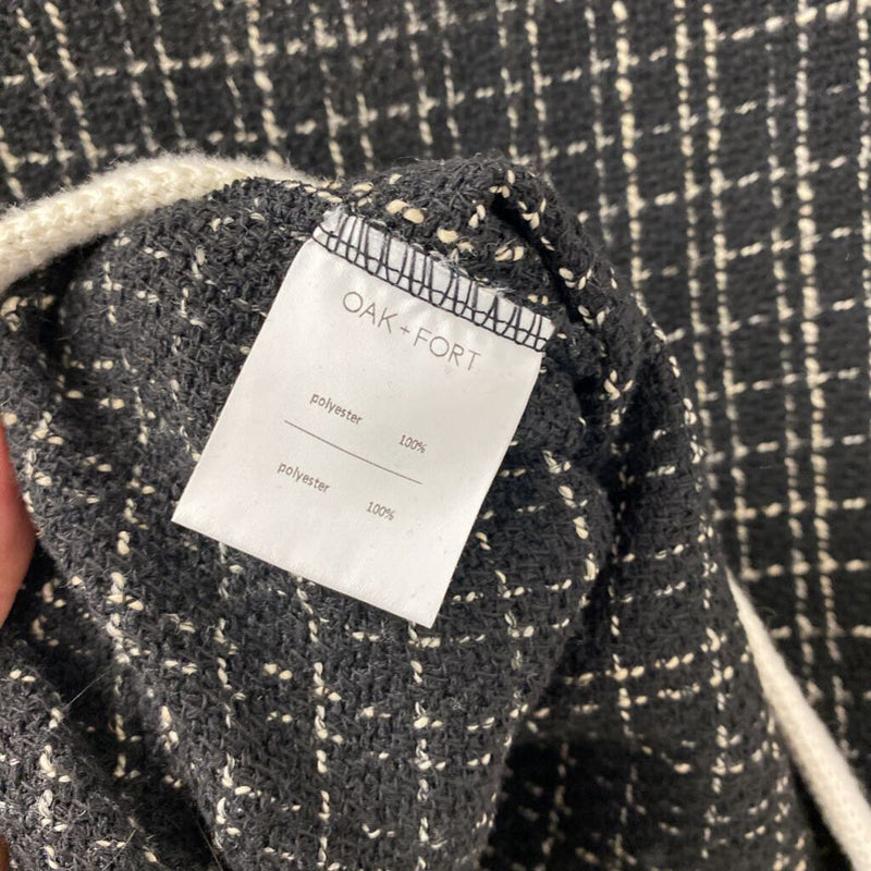 OAK + FORT WOMEN'S TOP black cream L