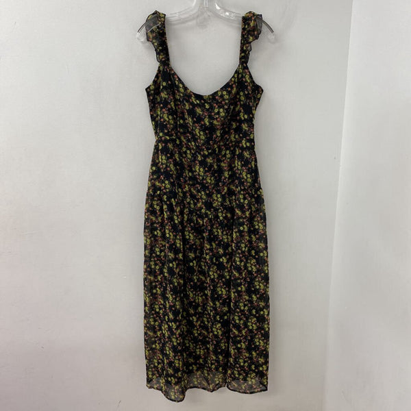 PARK & FIFTH WOMEN'S DRESS black pink yellow L