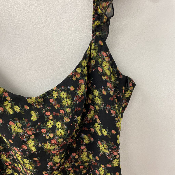 PARK & FIFTH WOMEN'S DRESS black pink yellow L