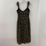 PARK & FIFTH WOMEN'S DRESS black pink yellow L
