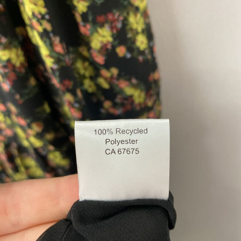 PARK & FIFTH WOMEN'S DRESS black pink yellow L