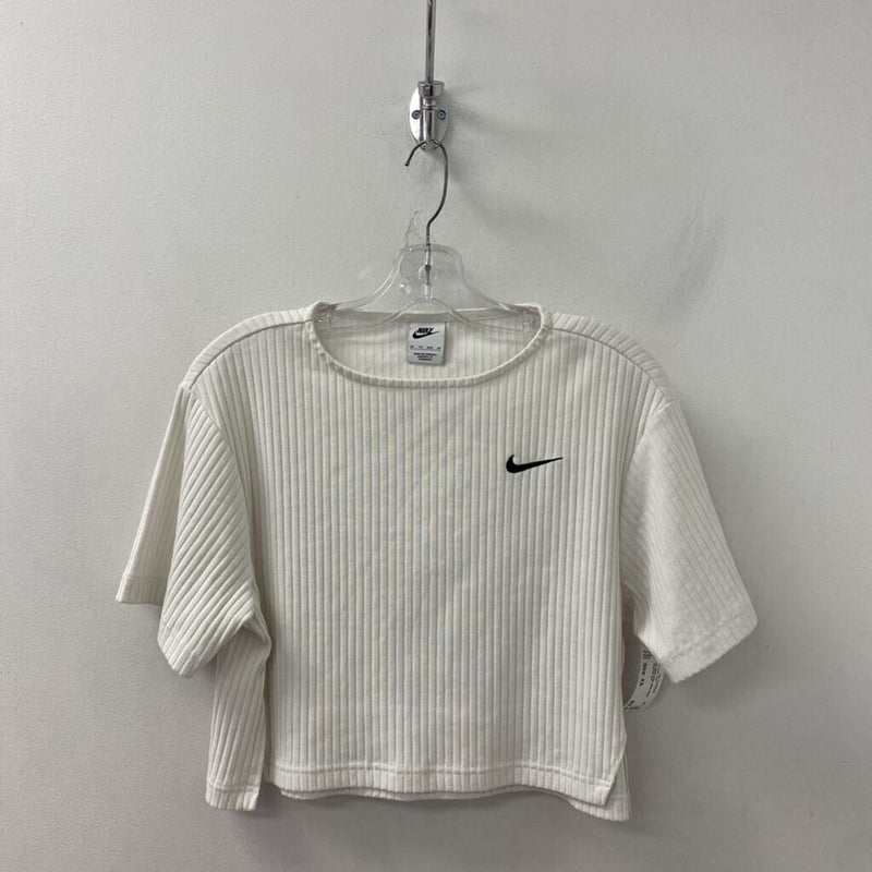 NIKE WOMEN'S ACTIVE TOP white black XS