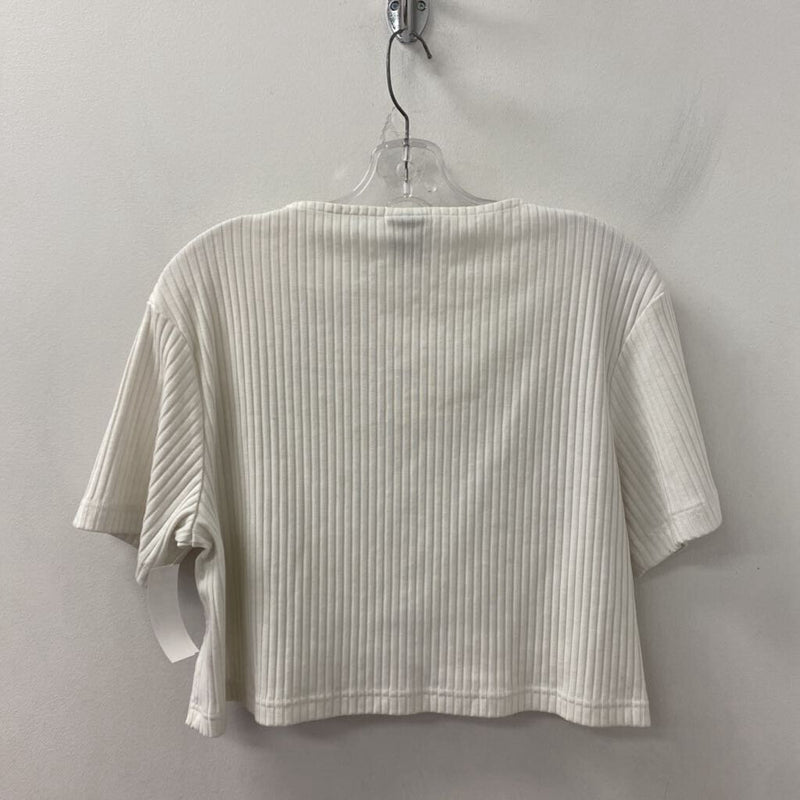 NIKE WOMEN'S ACTIVE TOP white black XS