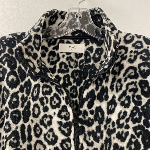 TNA WOMEN'S SWEATER black grey L