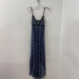 FREE PEOPLE WOMEN'S DRESS purple blue black S