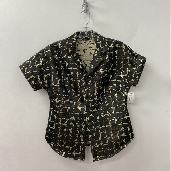 comrags WOMEN'S BLOUSE/SHIRT black gold silver XS