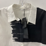 WOMEN'S BLOUSE/SHIRT white black M