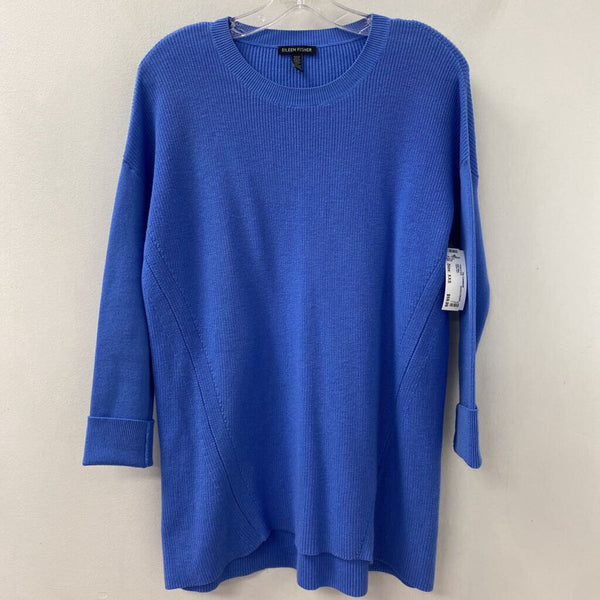 EILEEN FISHER WOMEN'S SWEATER blue XXS
