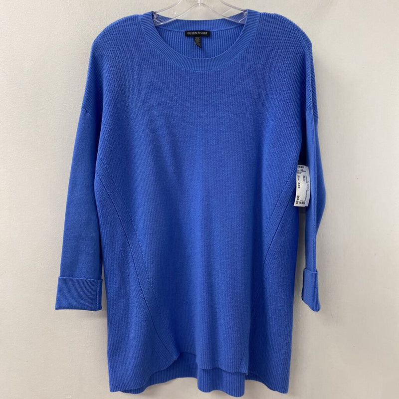 EILEEN FISHER WOMEN'S SWEATER blue XXS