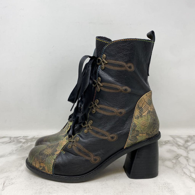 L'ARTISTE WOMEN'S BOOTS black green beige 37