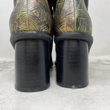 L'ARTISTE WOMEN'S BOOTS black green beige 37