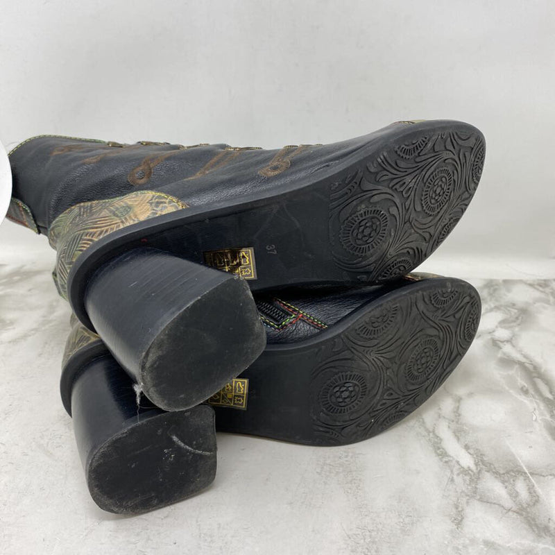 L'ARTISTE WOMEN'S BOOTS black green beige 37