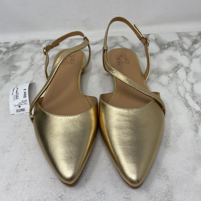 NATURALIZER WOMEN'S FLATS gold 9
