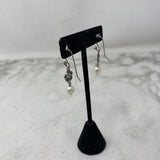 PANDORA WOMEN'S EARRINGS silver white