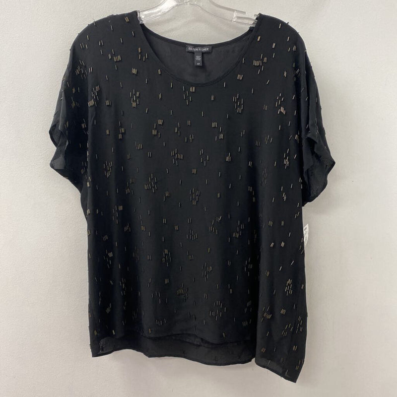 EILEEN FISHER WOMEN'S T-SHIRT black S