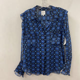 Misa WOMEN'S BLOUSE/SHIRT blue navy M