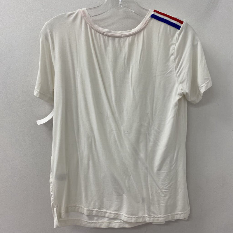 PINK TARTAN WOMEN'S T-SHIRT white red blue S