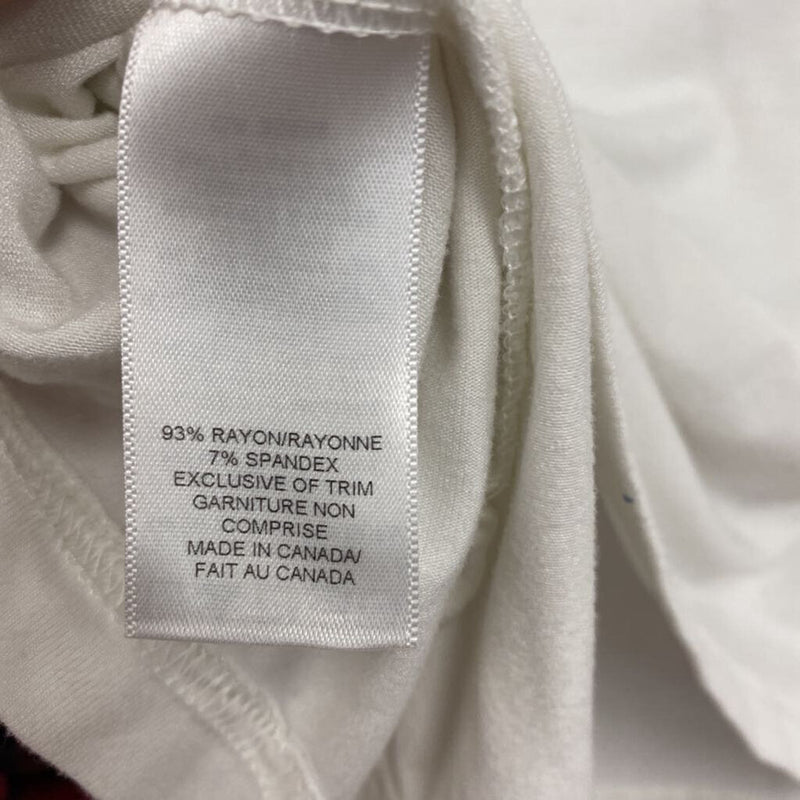 PINK TARTAN WOMEN'S T-SHIRT white red blue S