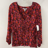 DEREK LAM 10 CROSBY WOMEN'S BLOUSE/SHIRT pink black orange 14