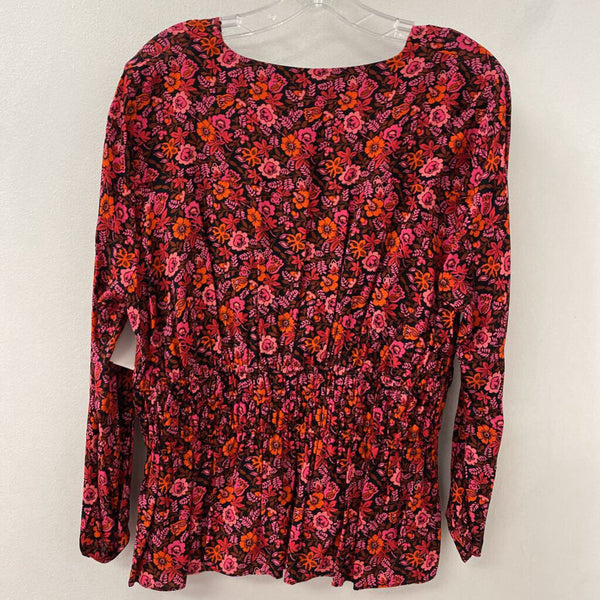 DEREK LAM 10 CROSBY WOMEN'S BLOUSE/SHIRT pink black orange 14