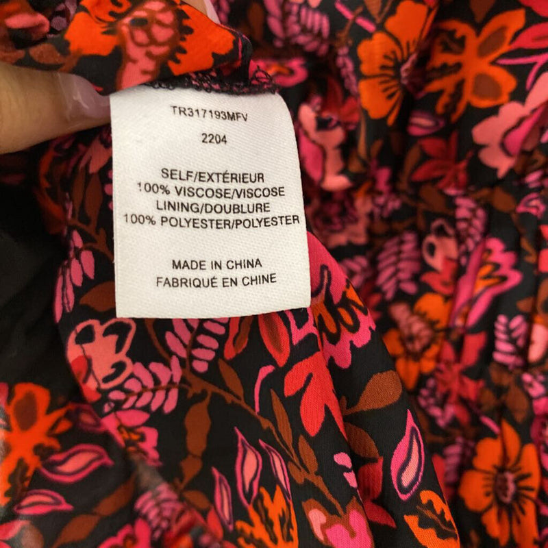 DEREK LAM 10 CROSBY WOMEN'S BLOUSE/SHIRT pink black orange 14