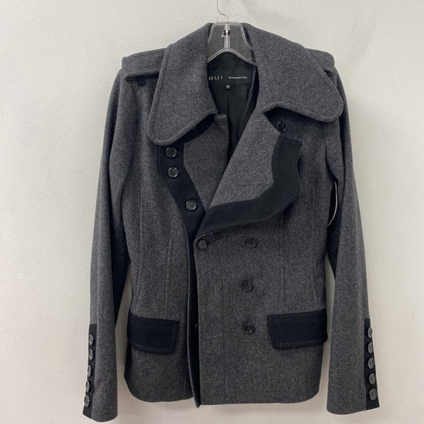 barbara bui WOMEN'S COAT grey black S/38