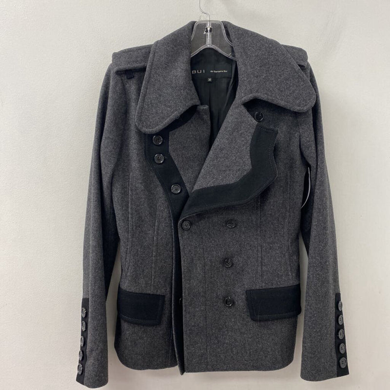 barbara bui WOMEN'S COAT grey black S/38