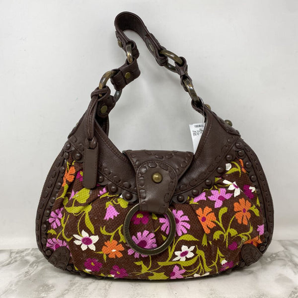 ISABELLA FIORE WOMEN'S BAG brown pink green