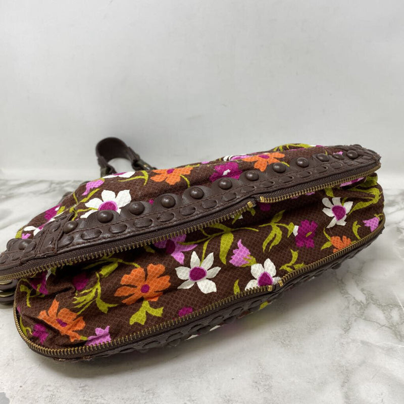 ISABELLA FIORE WOMEN'S BAG brown pink green