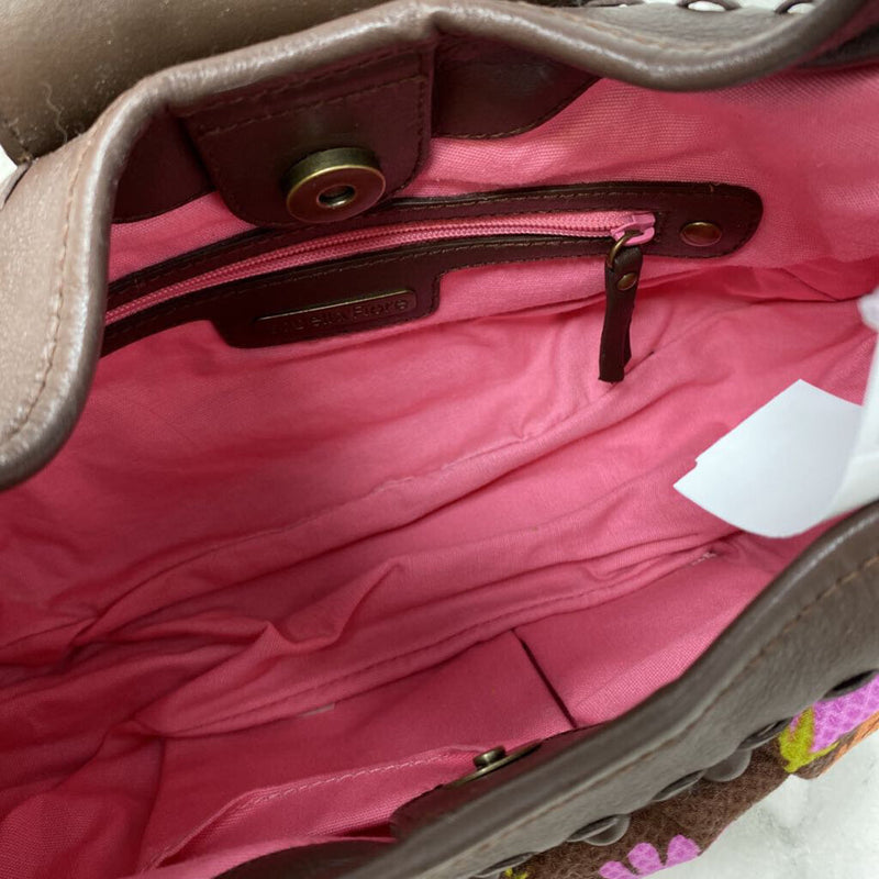 ISABELLA FIORE WOMEN'S BAG brown pink green