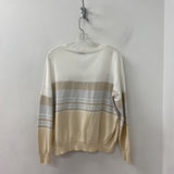 peserico WOMEN'S SWEATER white beige silver L/46