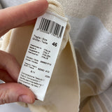 peserico WOMEN'S SWEATER white beige silver L/46