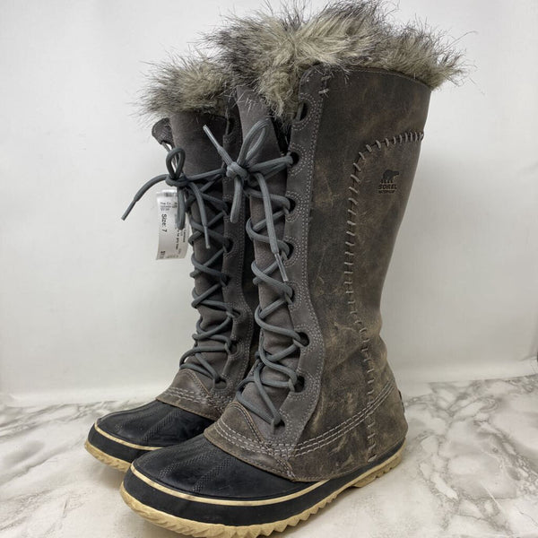 SOREL WOMEN'S BOOTS WINTER grey taupe 7
