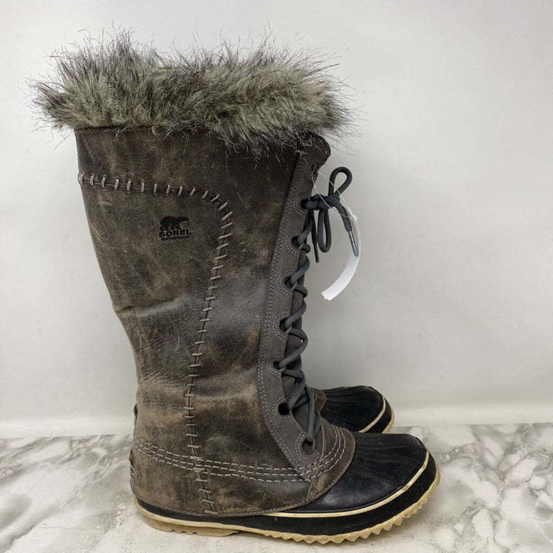 SOREL WOMEN'S BOOTS WINTER grey taupe 7