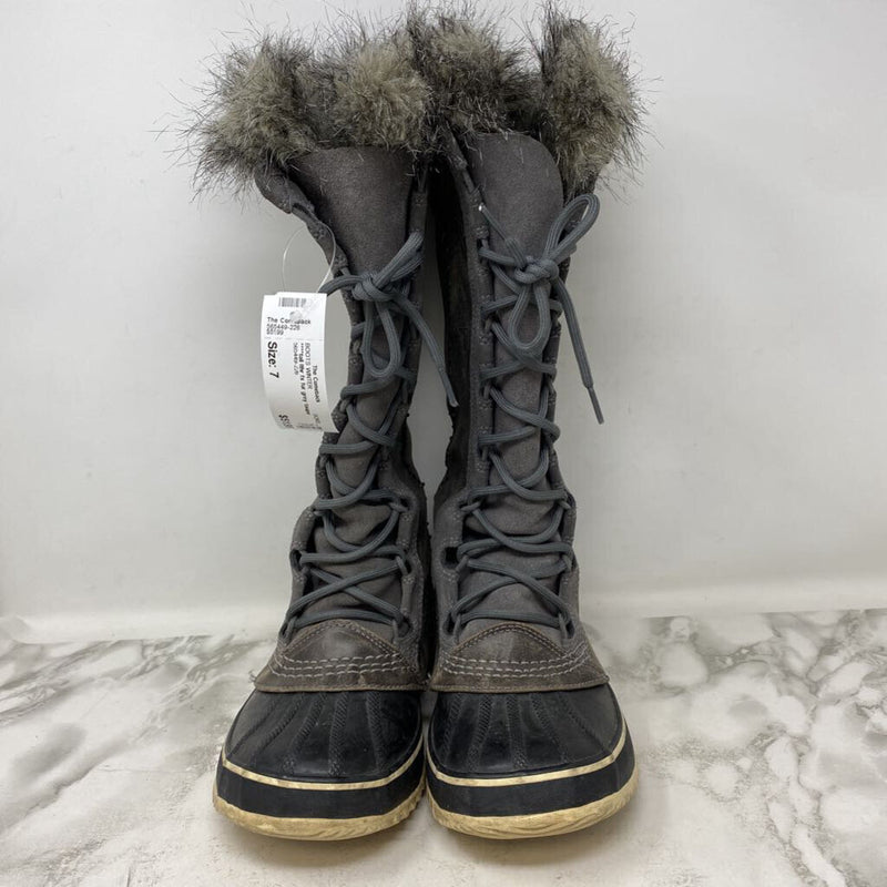 SOREL WOMEN'S BOOTS WINTER grey taupe 7