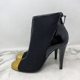 CHANEL WOMEN'S HEELS black gold 40