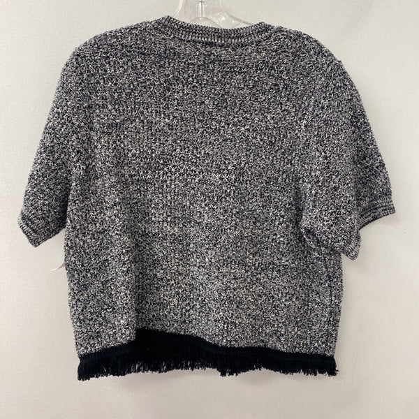 RW&CO WOMEN'S SWEATER white black XL