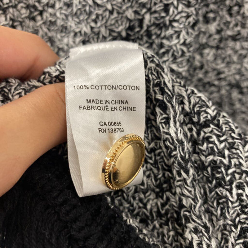 RW&CO WOMEN'S SWEATER white black XL