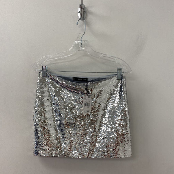 MANGO/MNG WOMEN'S SKIRT silver S