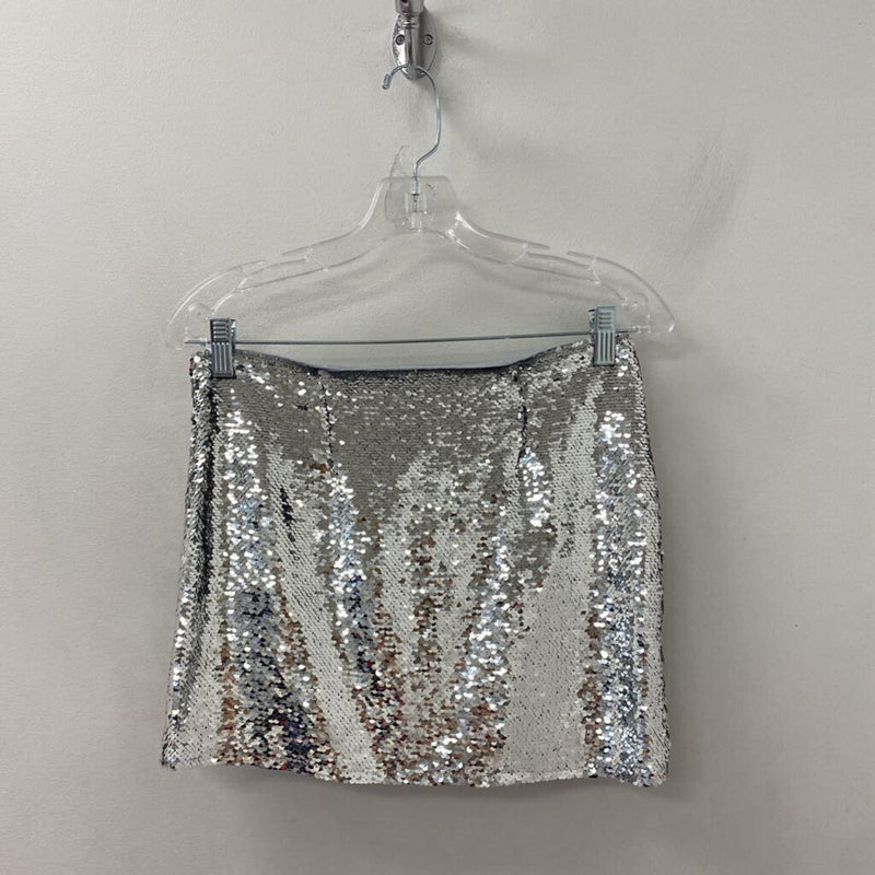 MANGO/MNG WOMEN'S SKIRT silver S