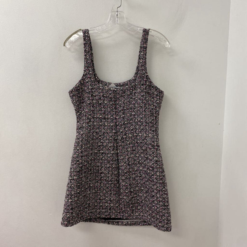 ZARA WOMEN'S DRESS black pink white S