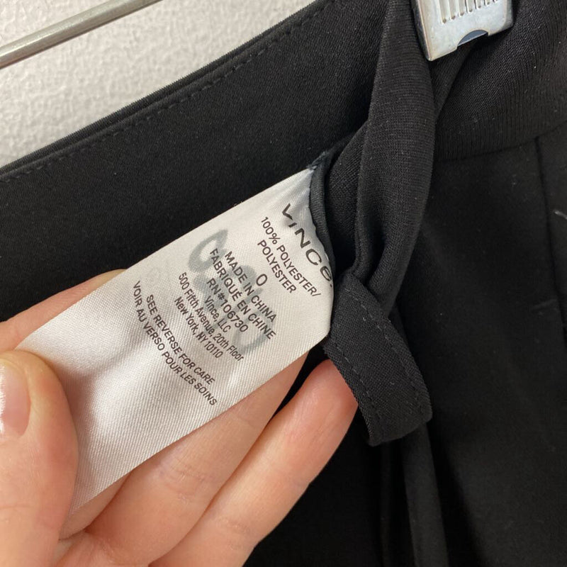 VINCE WOMEN'S PANTS black 0