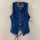 SHEIN WOMEN'S TOP blue gold 4