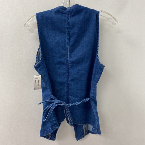 SHEIN WOMEN'S TOP blue gold 4