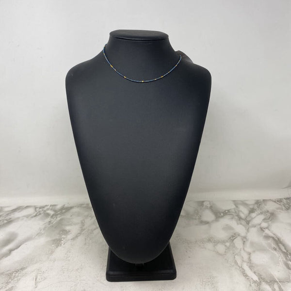 WOMEN'S NECKLACE blue gold